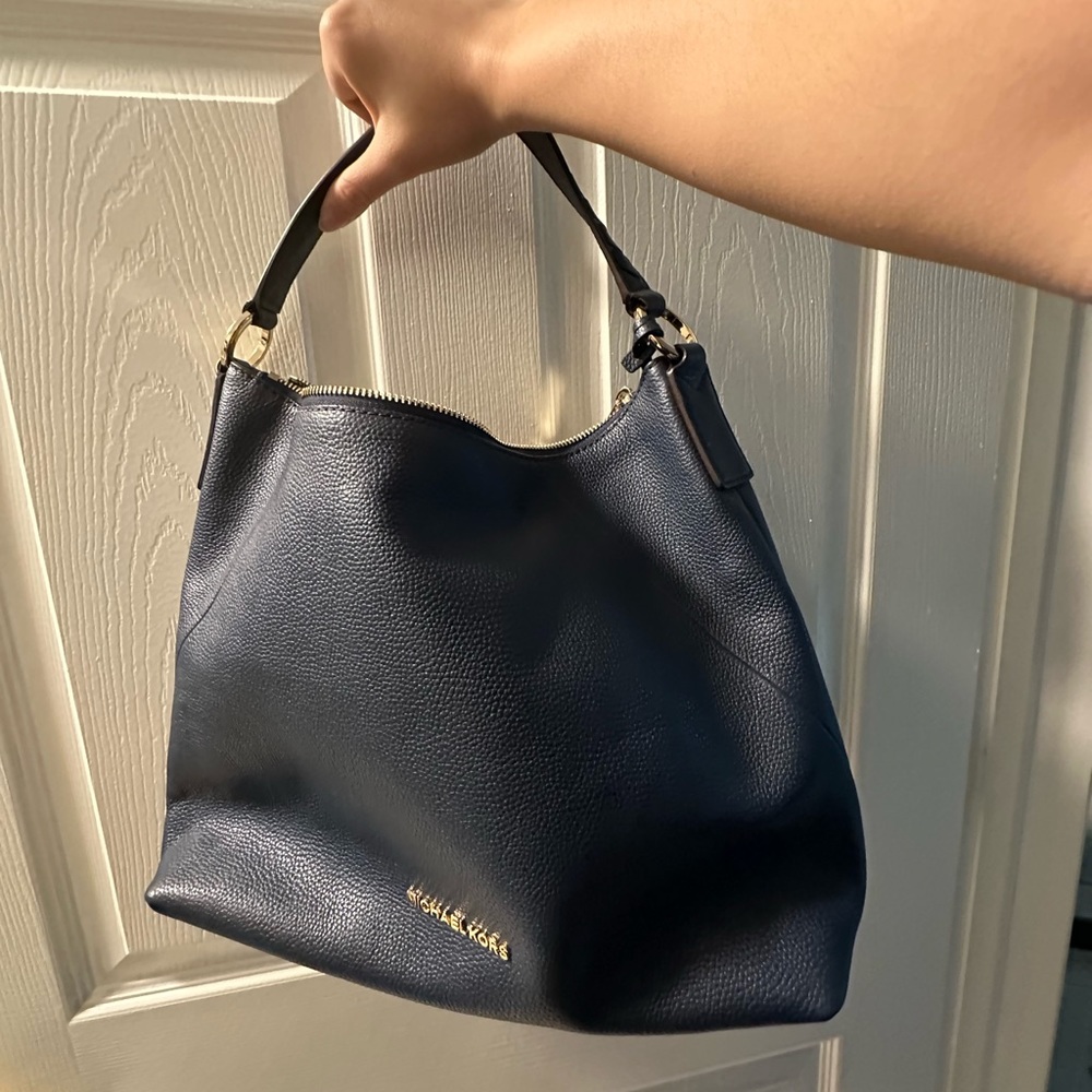 Michael Kors blue shoulder bag